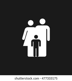 Family icon vector.
