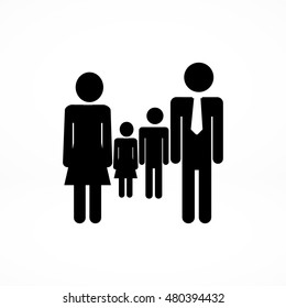 family icon, vector best flat icon, EPS