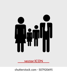 family icon, vector best flat icon, EPS