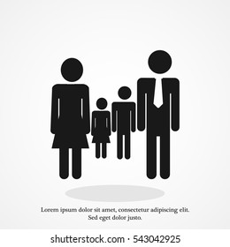 family icon, vector best flat icon, EPS