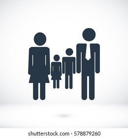 family icon, vector best flat icon, EPS