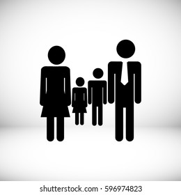 family icon, vector best flat icon, EPS