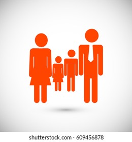 family icon, vector best flat icon, EPS
