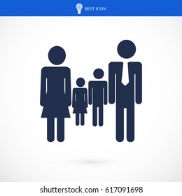 family icon, vector best flat icon, EPS