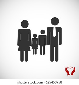 family icon, vector best flat icon, EPS