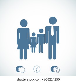 family icon, vector best flat icon, EPS