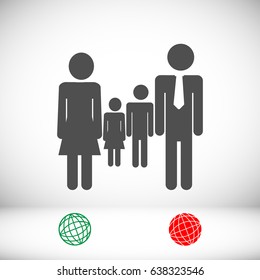 family icon, vector best flat icon, EPS