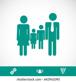 family icon, vector best flat icon, EPS