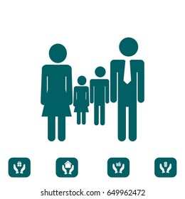 family icon, vector best flat icon, EPS