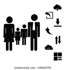 family icon, vector best flat icon, EPS