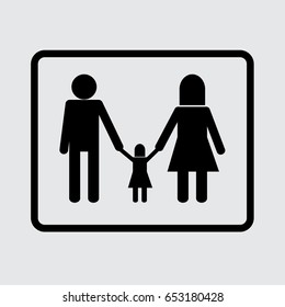 Family Icon Vector. Concept Family