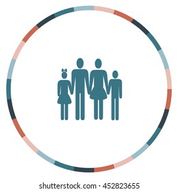 Family icon, vector design