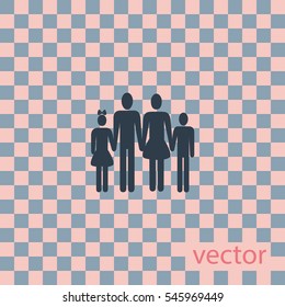 Family icon, vector design
