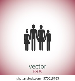Family icon, vector design