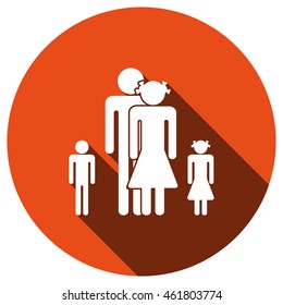 family Icon, vector, icon flat