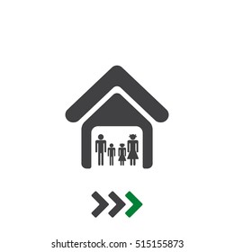 Family Icon Vector flat design style