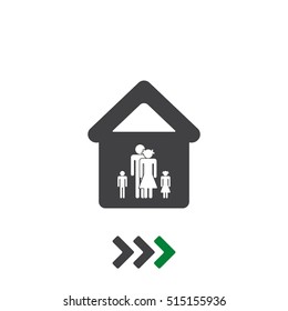 Family Icon Vector flat design style