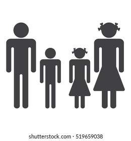 Family Icon Vector flat design style