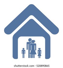 Family Icon Vector flat design style