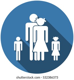 Family Icon Vector flat design style