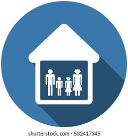 Family Icon Vector flat design style