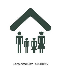 Family Icon Vector flat design style