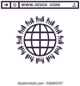 Family Icon Vector flat design style