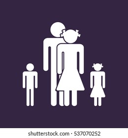 Family Icon Vector flat design style