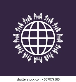 Family Icon Vector flat design style