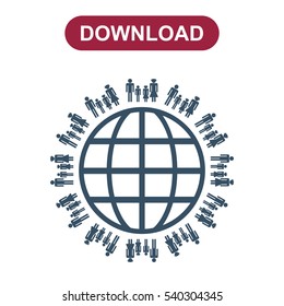 Family Icon Vector flat design style