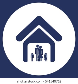 Family Icon Vector flat design style