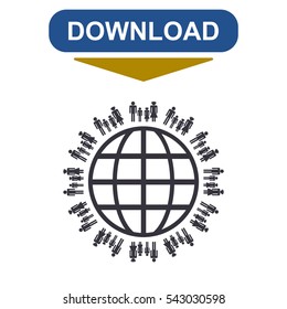 Family Icon Vector flat design style