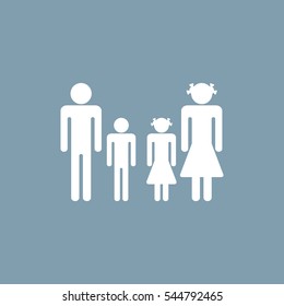 Family Icon Vector flat design style