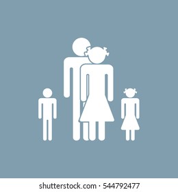 Family Icon Vector flat design style