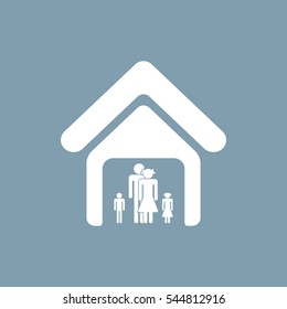 Family Icon Vector flat design style