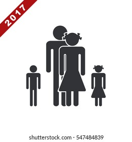 Family Icon Vector flat design style