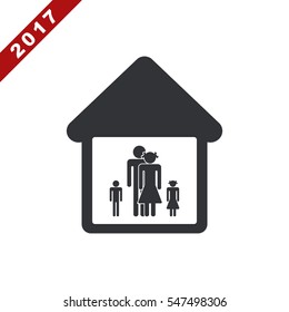 Family Icon Vector flat design style