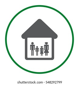 Family Icon Vector flat design style
