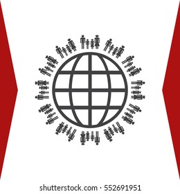 Family Icon Vector flat design style