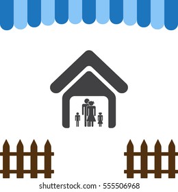 Family Icon Vector flat design style