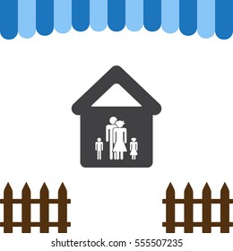 Family Icon Vector flat design style
