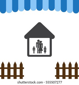 Family Icon Vector flat design style