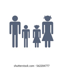 Family Icon Vector flat design style
