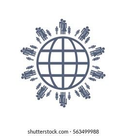 Family Icon Vector flat design style