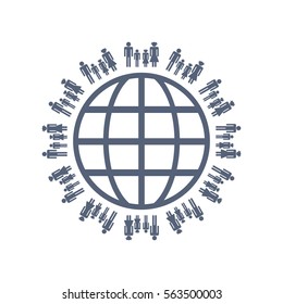 Family Icon Vector flat design style