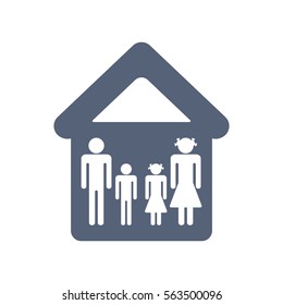 Family Icon Vector flat design style