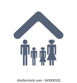 Family Icon Vector flat design style