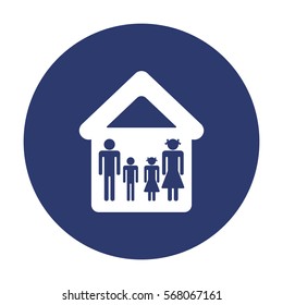 Family Icon Vector flat design style