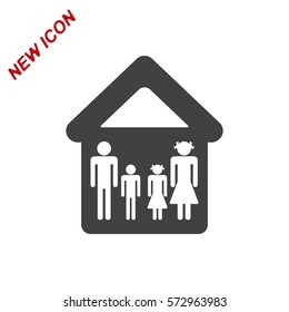 Family Icon Vector flat design style