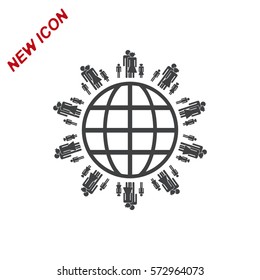 Family Icon Vector flat design style